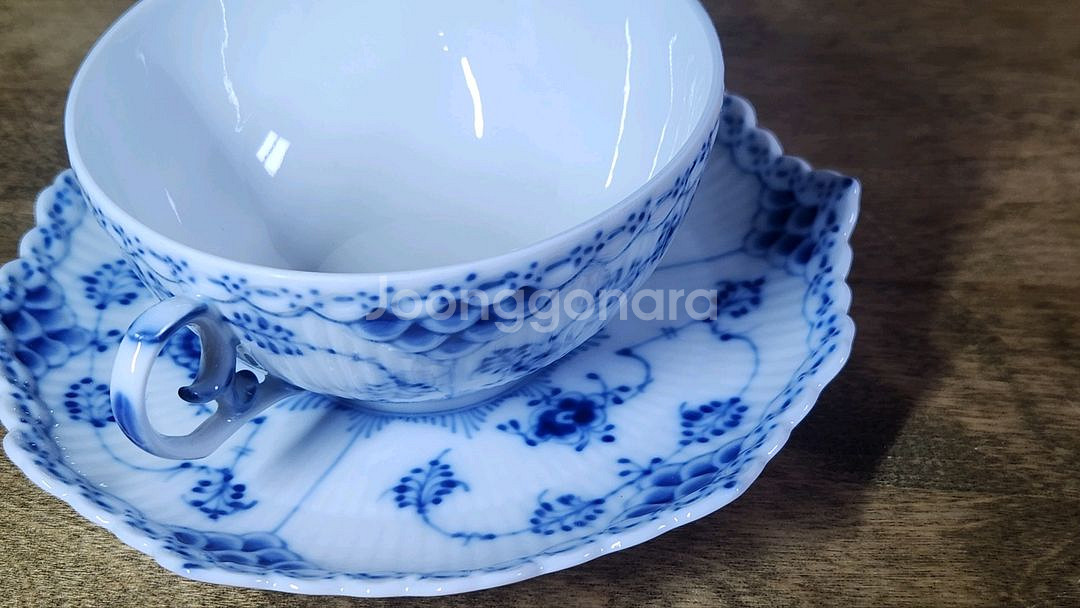로얄코펜하겐 블루 풀레이스 티잔(덴마크산새것)--4
