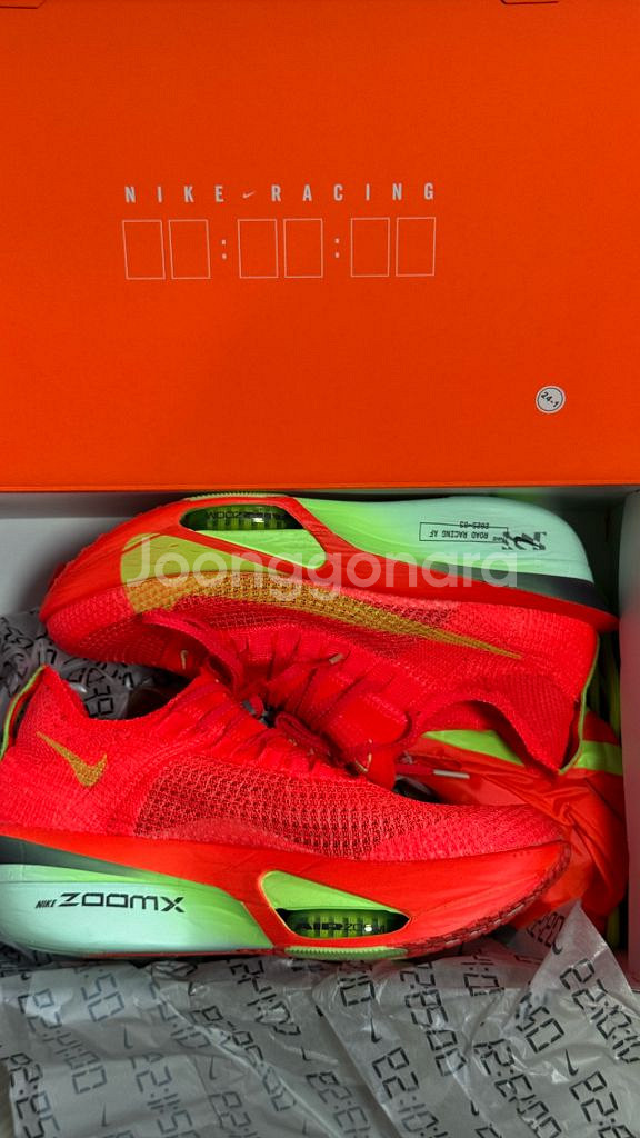 나이키 알파플라이3 브라이트 크림슨 새제품 265--0