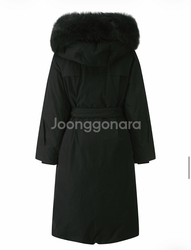 씨씨콜렉트 폭스퍼후드구스롱패딩 C234PSG824--3