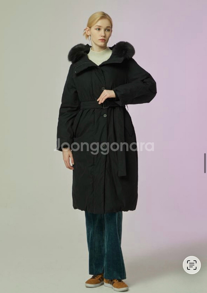 씨씨콜렉트 폭스퍼후드구스롱패딩 C234PSG824--0