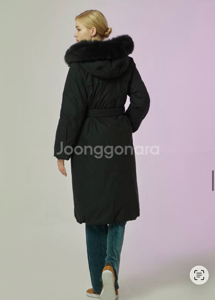 씨씨콜렉트 폭스퍼후드구스롱패딩 C234PSG824--4