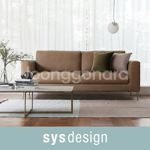 sysdesign 시스디자인 3인용 천연면피 가죽소파--5