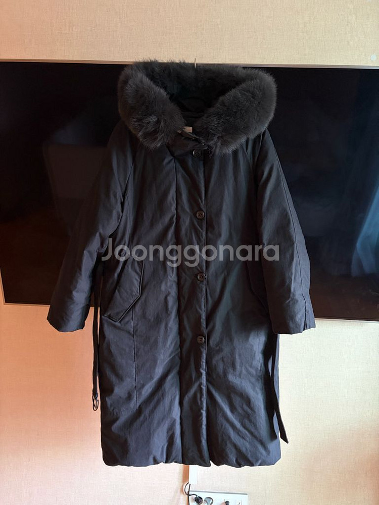 씨씨콜렉트 폭스퍼후드구스롱패딩 C234PSG824--8