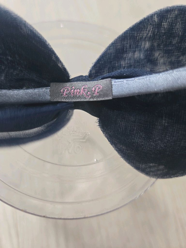 핸드메이드)리본머리띠 네이비--4