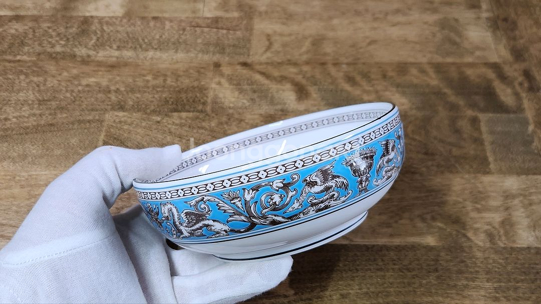 웨지우드 플로렌틴터콰즈 공기대접--4