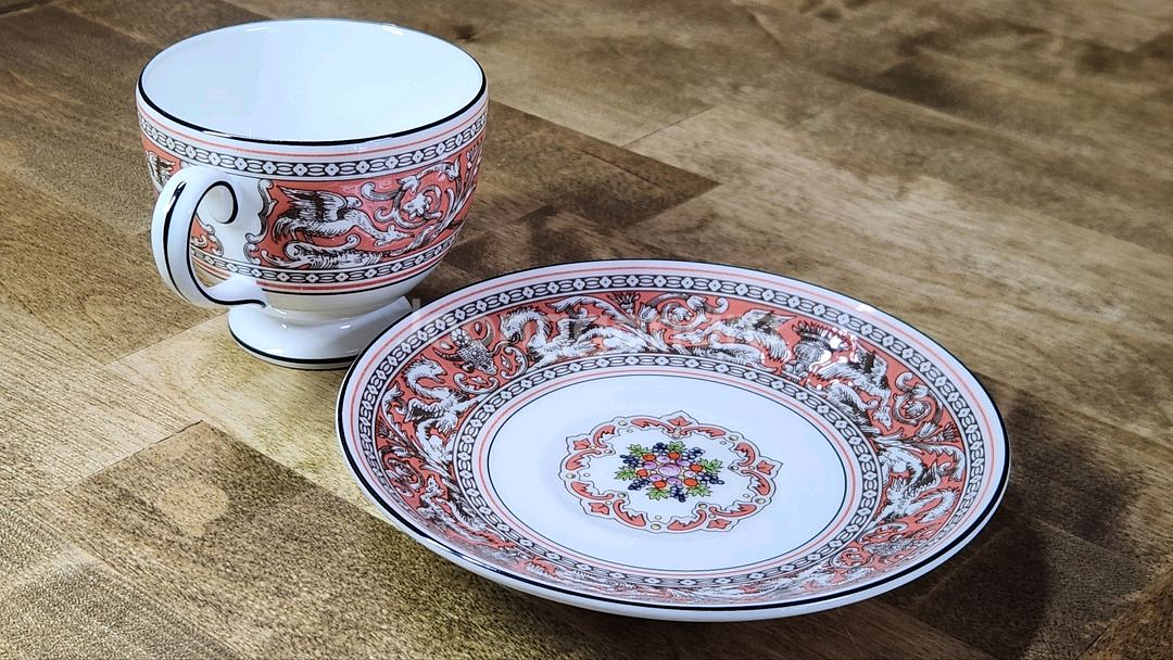 웨지우드 플로렌틴 살몬 티잔세트--4