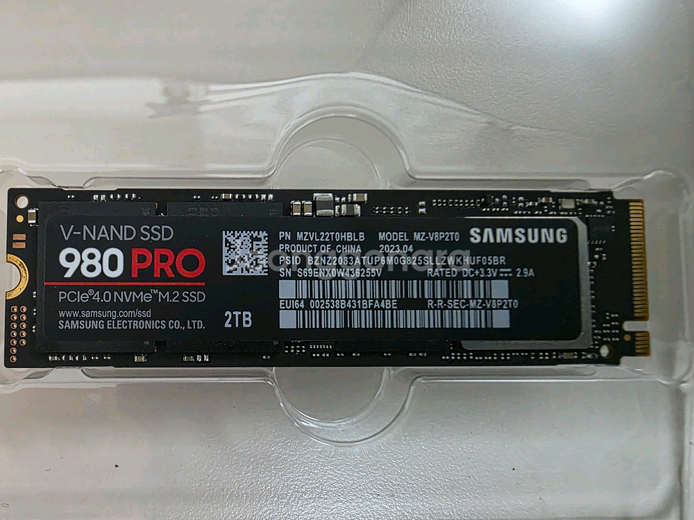 삼성 SSD 980 2TB(테라)/원10, 24년 문서--0