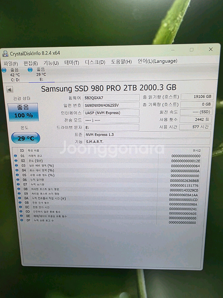 삼성 SSD 980 2TB(테라)/원10, 24년 문서--4