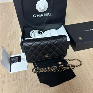 샤넬 클래식woc 금장