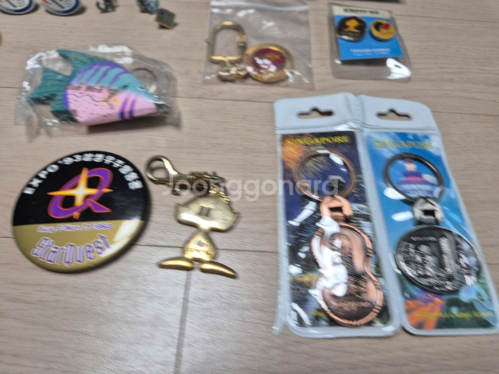 고척 스카우트 뱃지, 평창 뱃지 등 기념품 판매--2