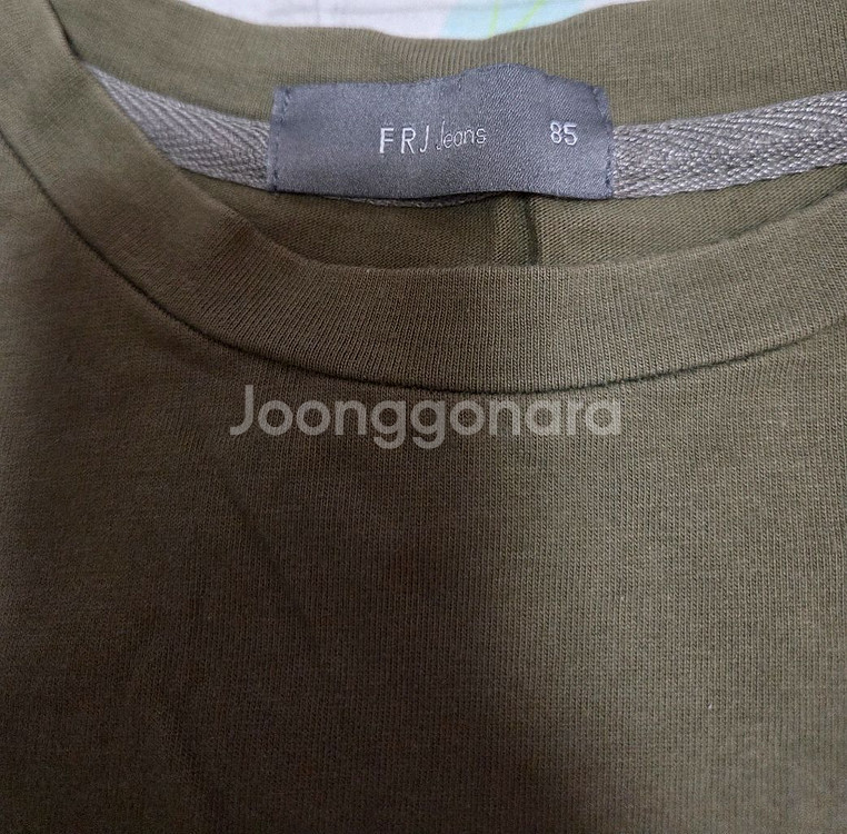 FRJ Jeans 카키 티셔츠 85--3