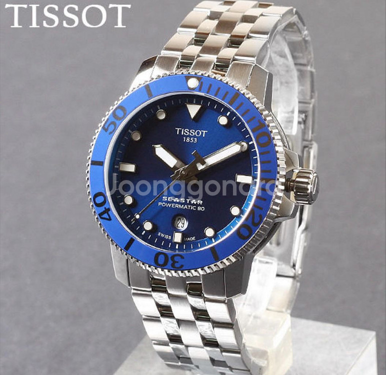 티쏘 씨스타 1000,43mm 오토매틱80 (새상품)--3