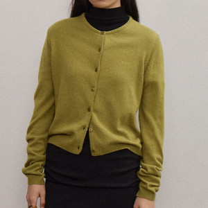 호와스올리브가디건BEAROUNDNECKCARDIGAN