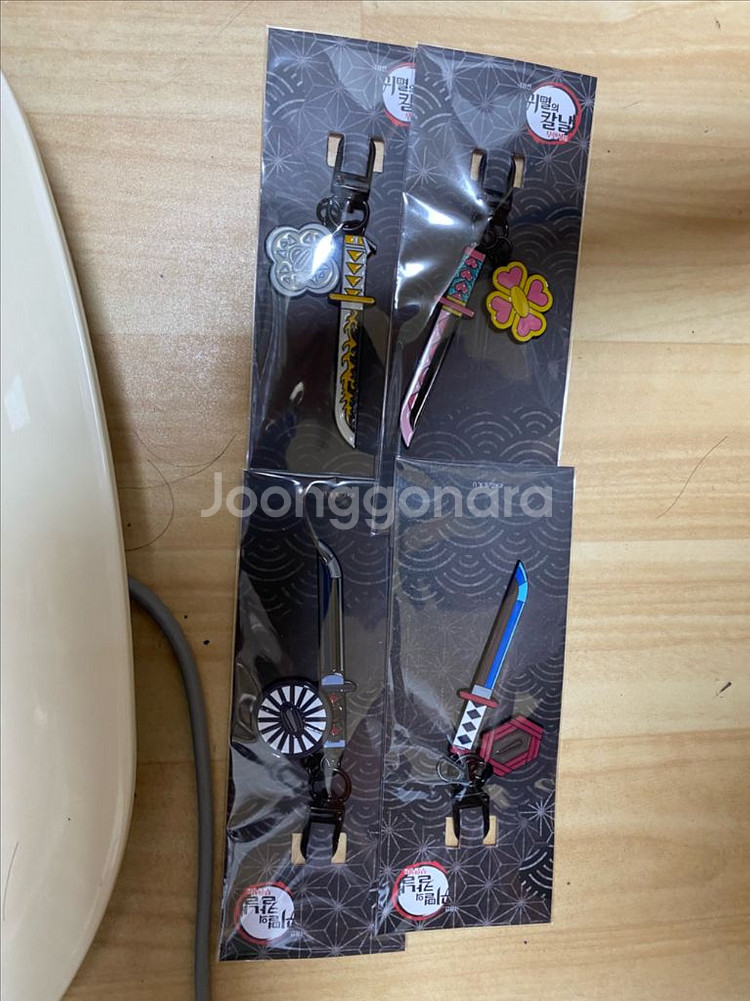 메가박스 귀멸의칼날 일륜도 키링 탄지로 미츠리--0