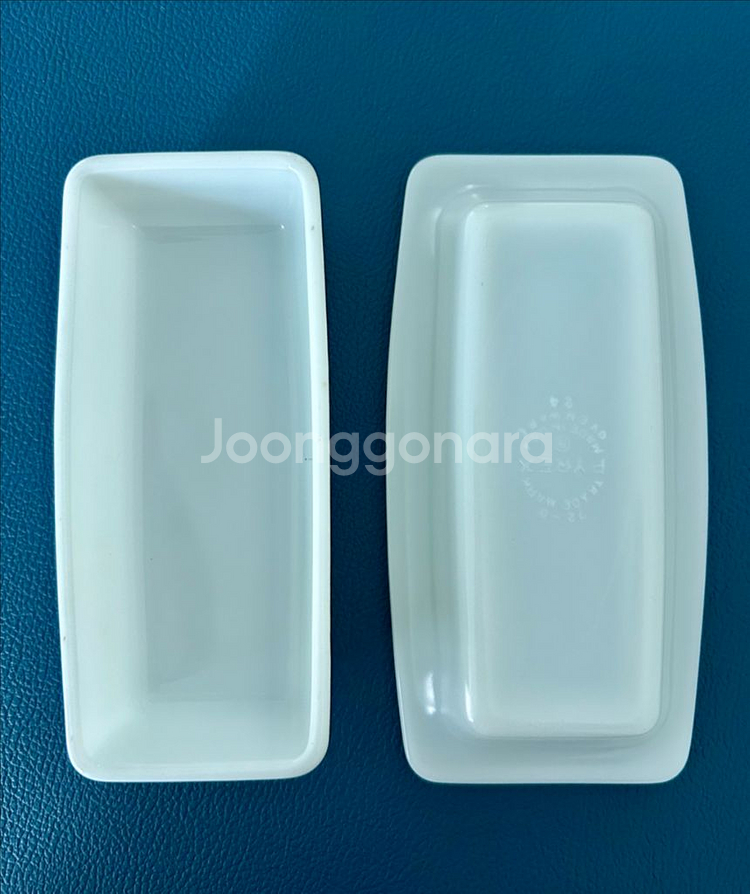 빈티지 파이렉스 버터플라이 골드 패턴 버터디쉬--3