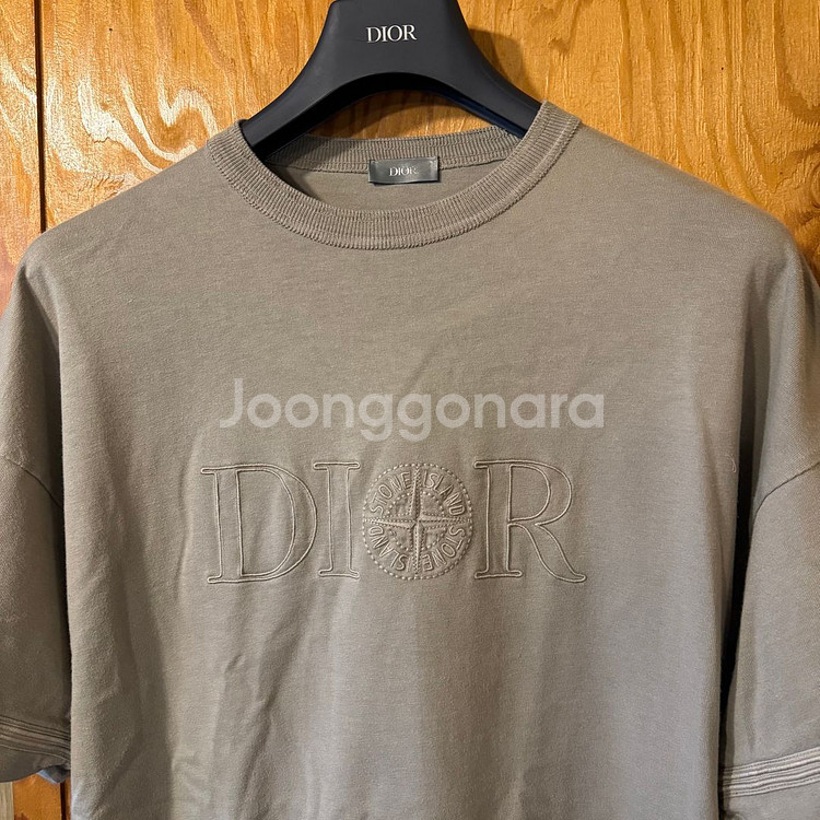 디올 스톤아일랜드 2024 S/S 콜라보 반팔 티셔츠--1