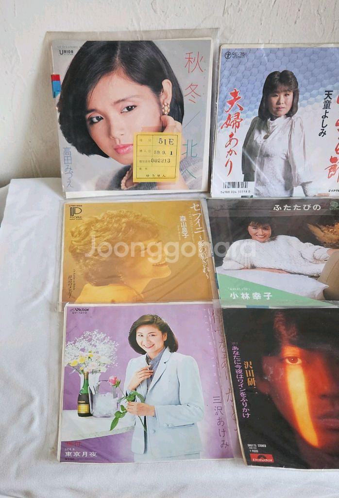 일본 엔카 LP 음반 9장 모음 7인치--2