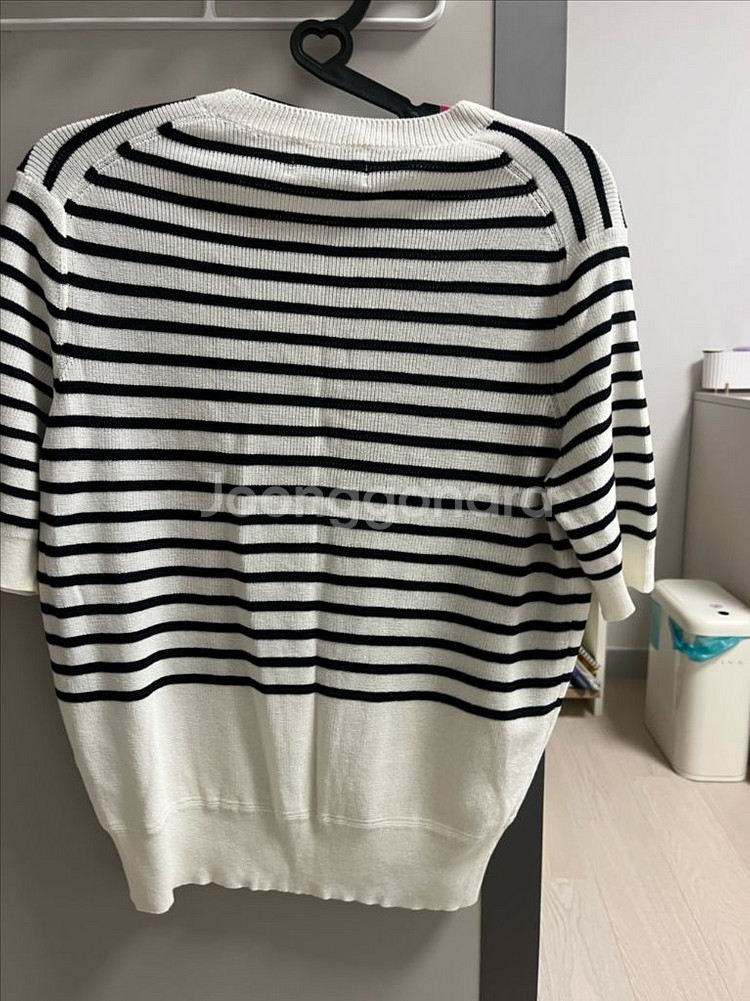 타임 5부 스트라이프 니트--2