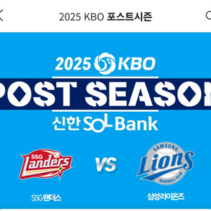 포스트시즌 4차전 SSG 삼성 원정응원석 4연석