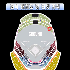 12일 불꽃야구 외야 1층 129구역 통로석 2연석