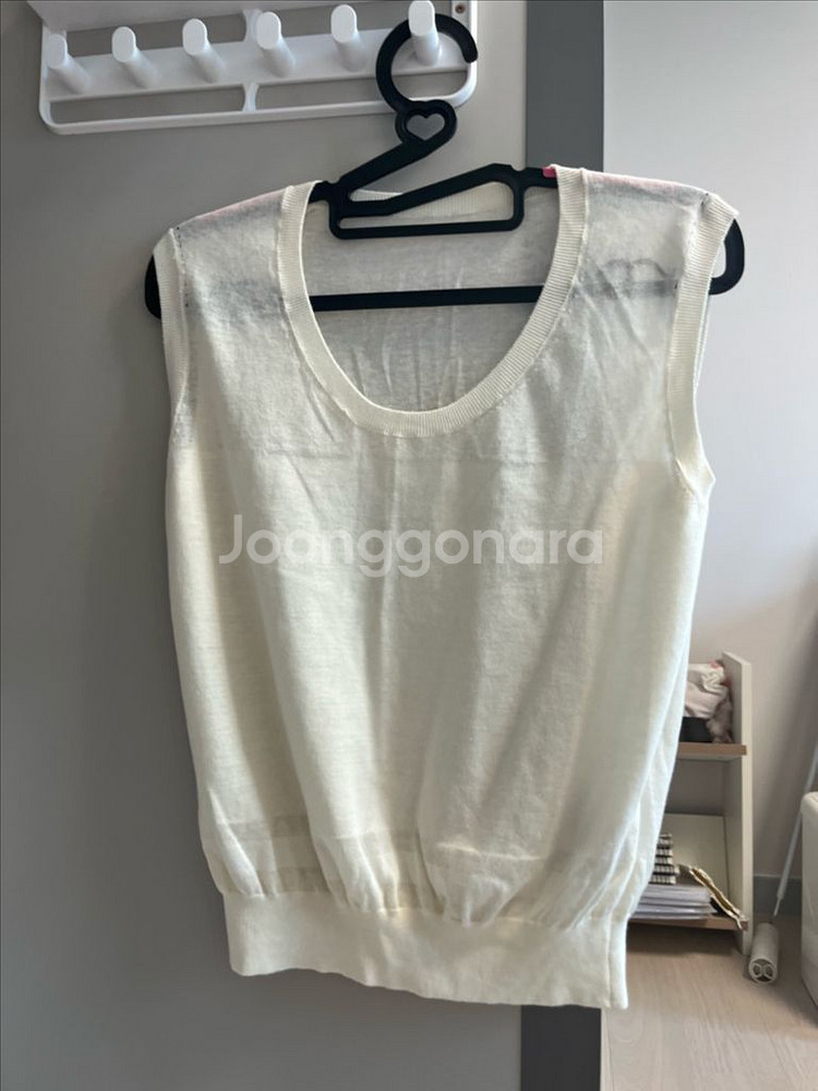 더캐시미어 유넥 민소매 니트(85)--0