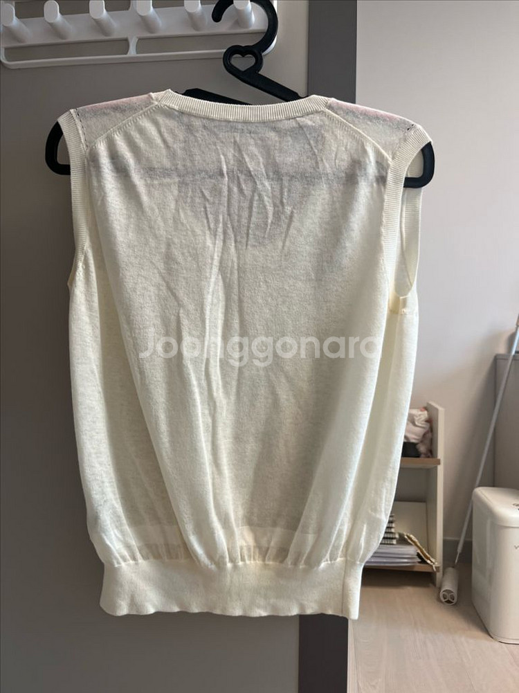 더캐시미어 유넥 민소매 니트(85)--1