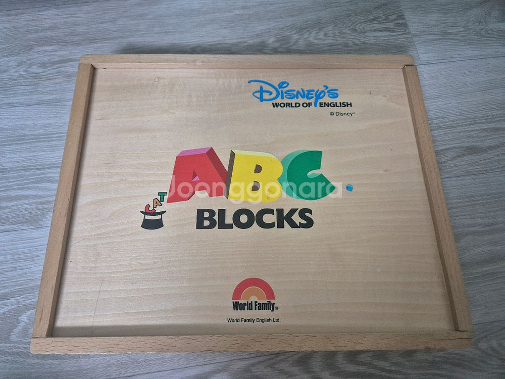 디즈니월드 잉글리쉬 ABC 원목블럭--2