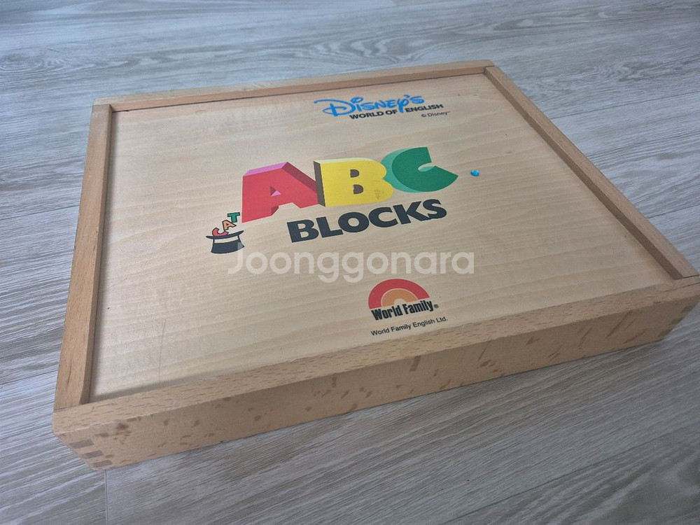 디즈니월드 잉글리쉬 ABC 원목블럭--3