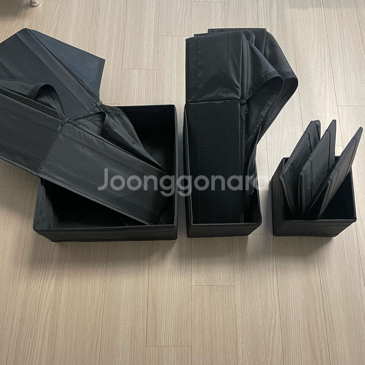 IKEA 서랍 정리 수납함 SKUBB 스쿠브 세트 블랙--7