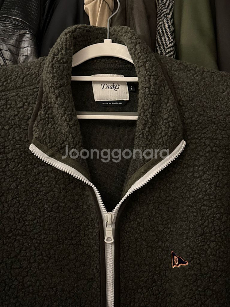 드레익스 drakes 플리스 자켓 44 카키--1