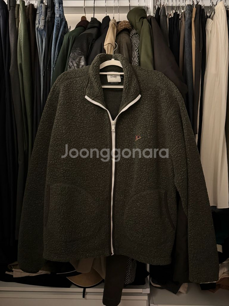 드레익스 drakes 플리스 자켓 44 카키--0