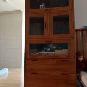 원목 장식장 그릇장