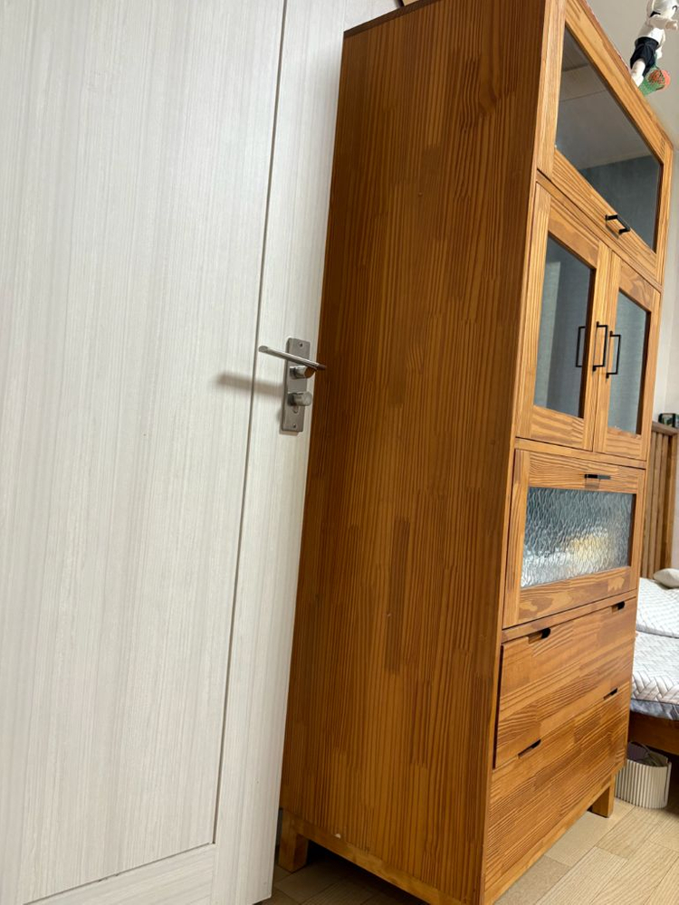원목 장식장 그릇장 이미지