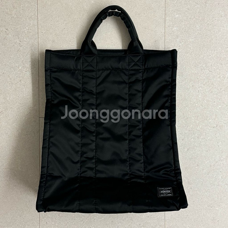 요시다포터 x 캡틴선샤인 탱커 스탠딩 토트백 블랙--0