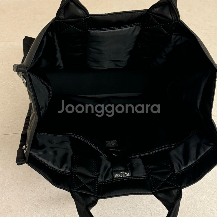 요시다포터 x 캡틴선샤인 탱커 스탠딩 토트백 블랙--3