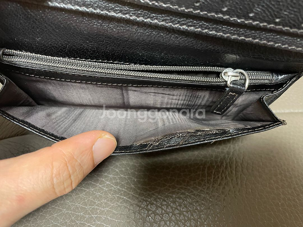 셀린느 트리옹프 데님 장지갑--5