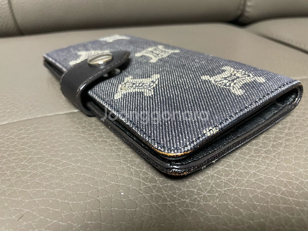 셀린느 트리옹프 데님 장지갑--7