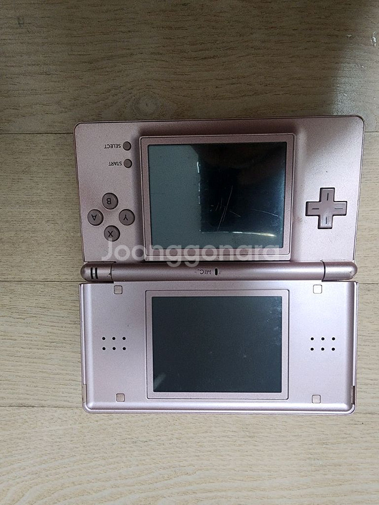 닌텐도 DS Lite 핑크 + 충전기 + 칩--1