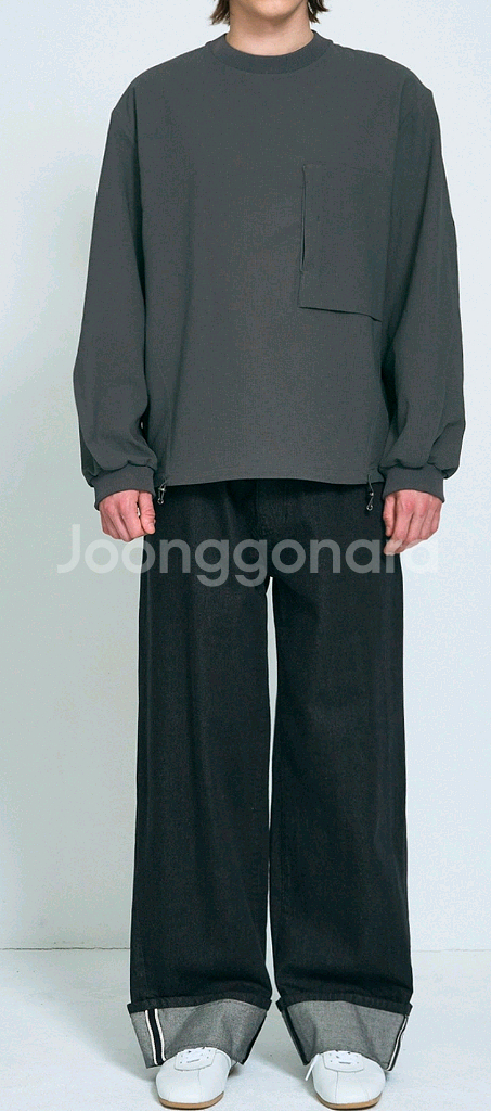 시스템옴므 드로우스트링 티셔츠(105)--2