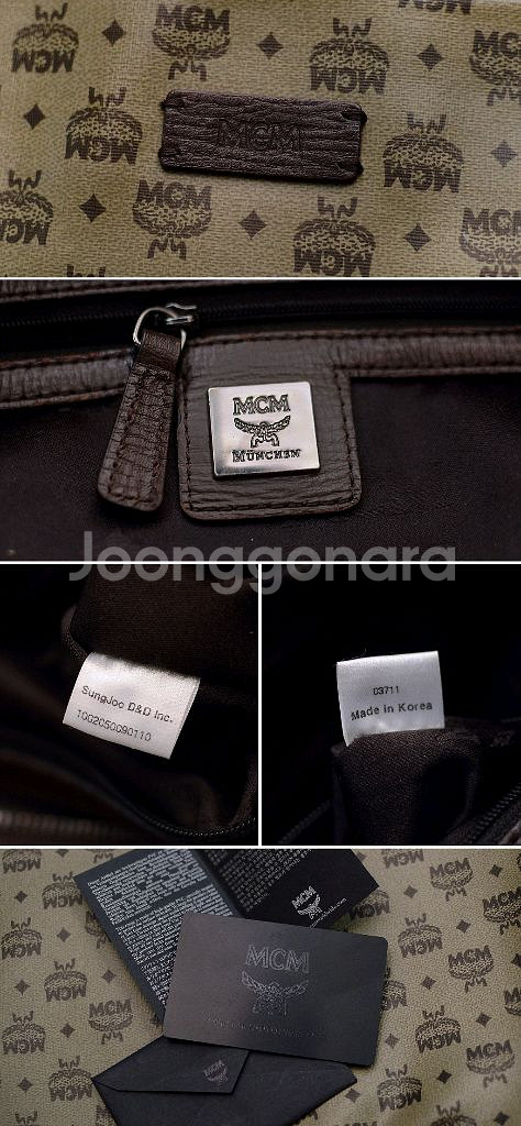 MCM 비세토스 모노그램 마블 캔버스레더 숄더.메신저백--9