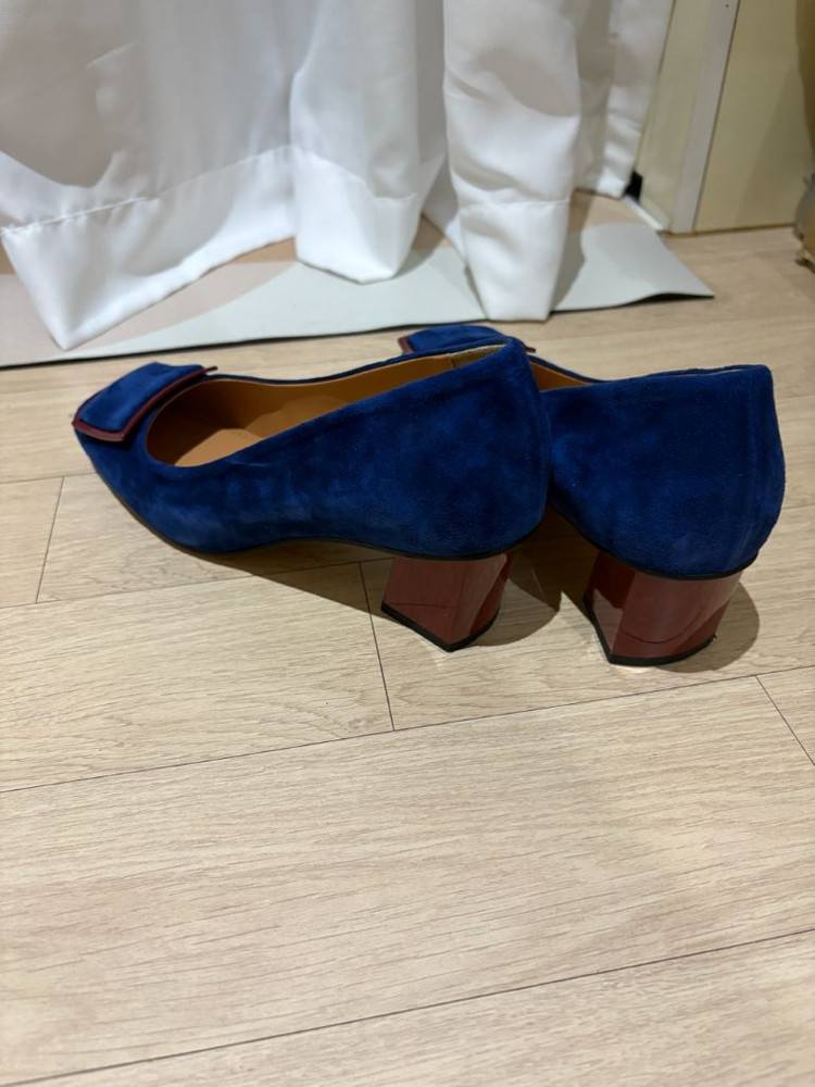 나무하나 스웨이드 구두 245 네이비 이미지