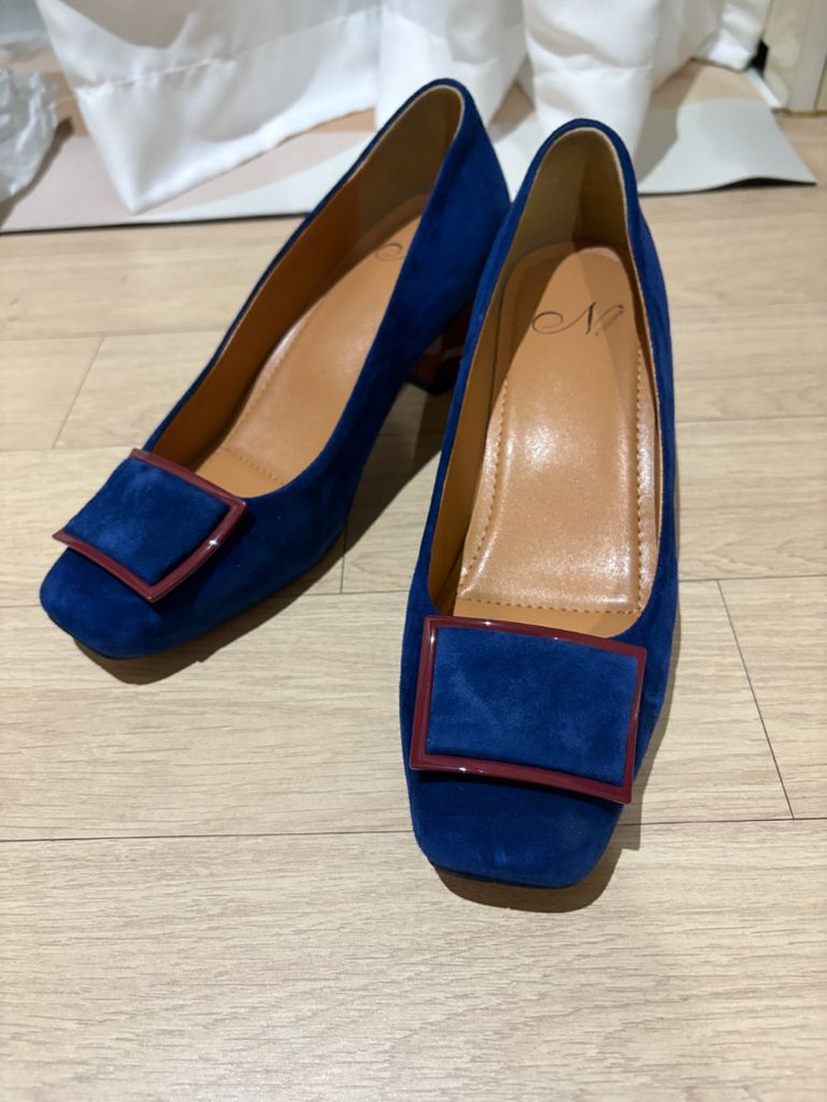 나무하나 스웨이드 구두 245 네이비 이미지