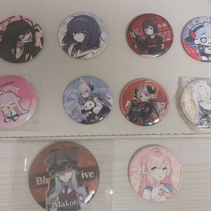 블루아카이브 아즈가 우이 호시노 츠루기 애니플 캔뱃지