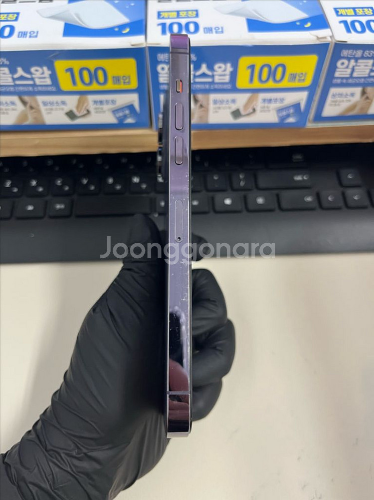 아이폰14프로맥스 256G 딥퍼플 S급!--5