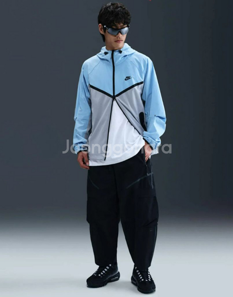 나이키 테크 카고 스니커즈 팬츠 M 라이트 아미:블랙--0