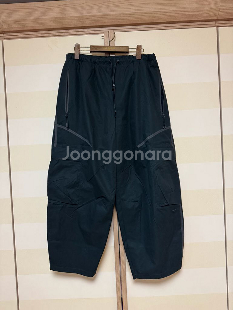 나이키 테크 카고 스니커즈 팬츠 M 라이트 아미:블랙--2