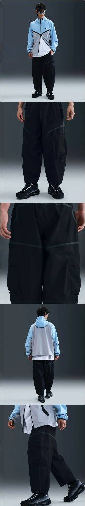 나이키 테크 카고 스니커즈 팬츠 M 라이트 아미:블랙--1