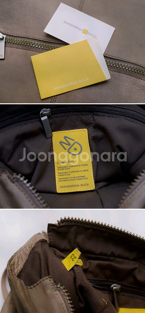 만다리나덕 졸리 풀그레인 레더 탑커버 플랩 스퀘어 백팩--9