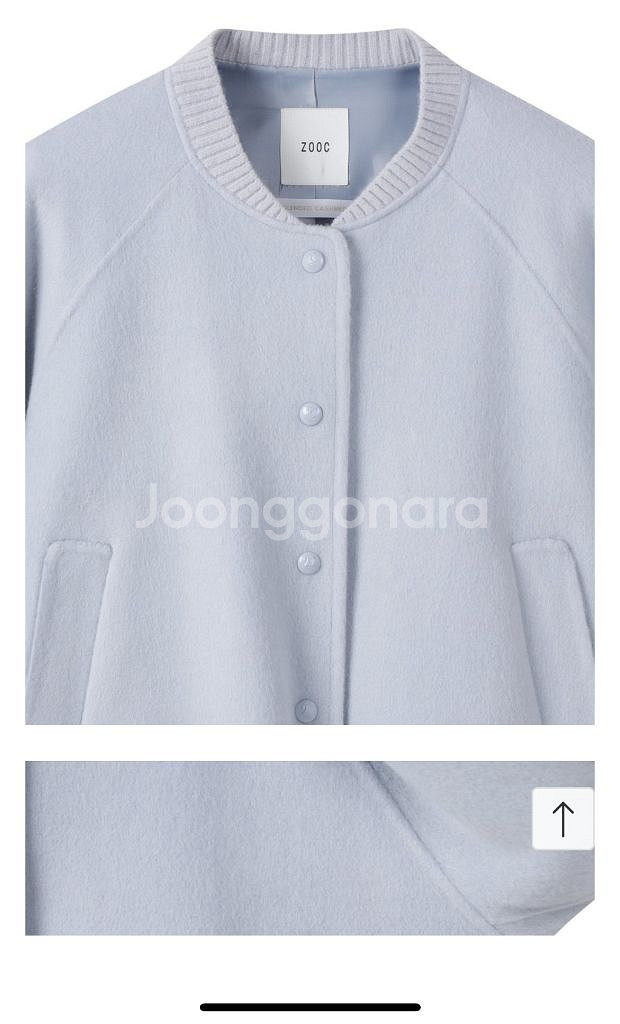 ZOOC 쥬크 여성 핸드메이드 캐시미어 블루종 자켓--2
