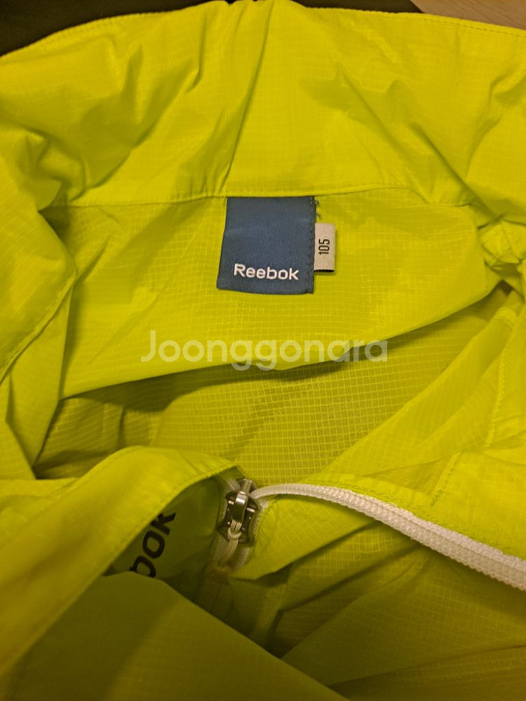 Reebok/ 바람막이 자켓/ 연두색/ 105cm--2